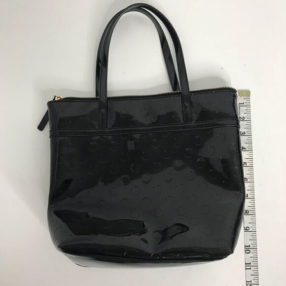 COPY - Kate Spade black polka dot Jacquard mini shopper - Picture 6 of 8